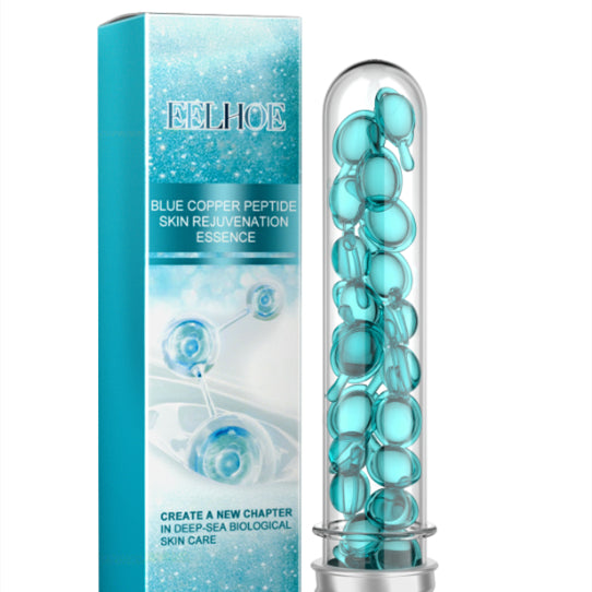Blue copper peptide facial serum for skin rejuvenation and repair